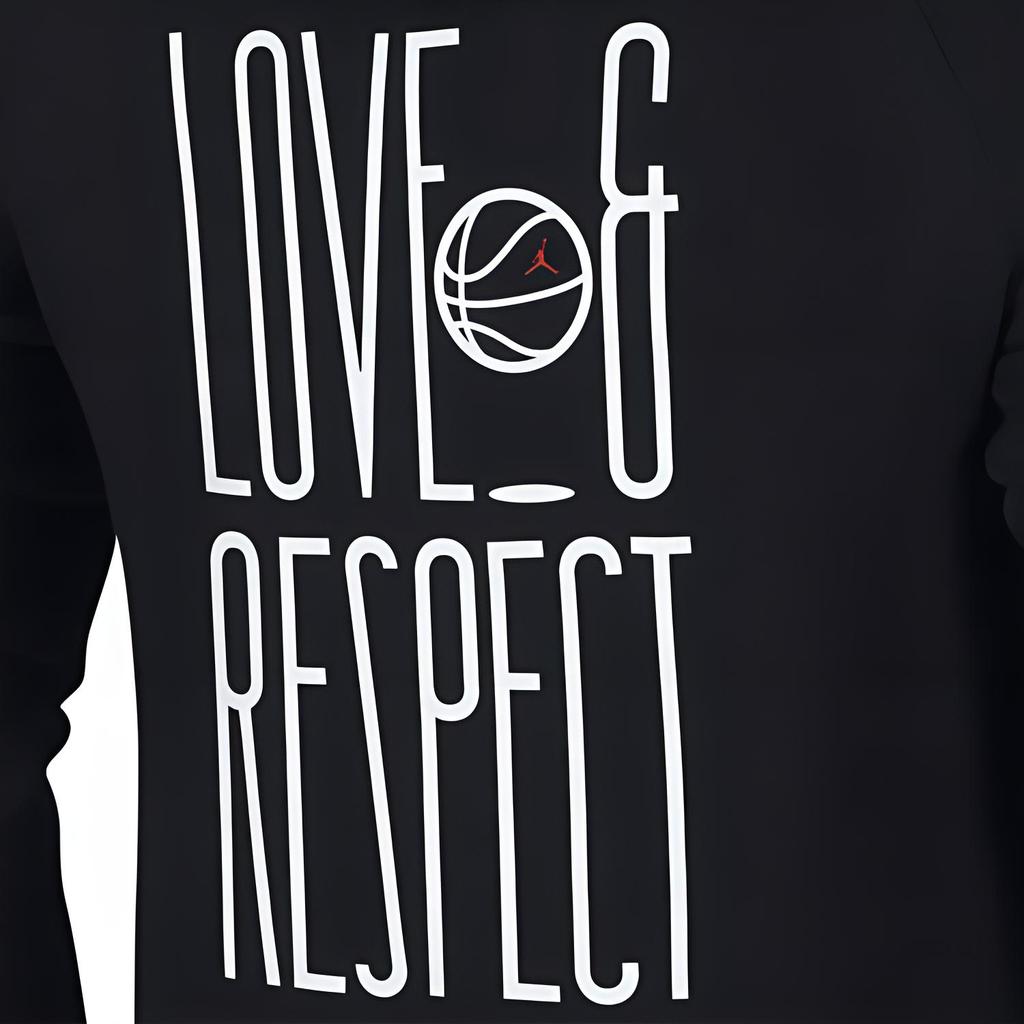 Jordan Love And Respect Pullover Hoodie Men Hoodies Black AJ6343-010