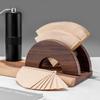 Coffee Filter Holder Fan-Shaped Stable Coffee Paper Filter Organizer Coffee Bar Coffee Paper Organizer With Base Filter Racks