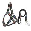 Colorful Bone Tripod Pet Dog Harness for Indoor and Outdoor Use Dog Leash Preventing Escape Tow Rope Dog Accessories Pet Collars