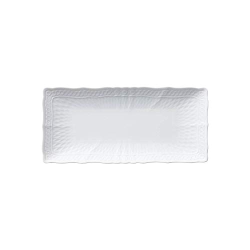 Noritake Plate (Rectangular Plate) 27cm, Cher Blanc, Microwave and Dishwasher Safe, Fine Porcelain (Premium White), T94800/1655