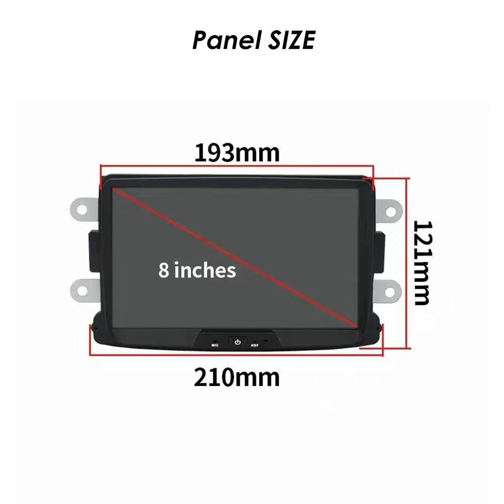 8inch For Renault Dacia LOGAN Sandero Duster Lodgy Lada Xray Captur Dokker Car Radio Multimedia Wireless Carplay Stereo Screen