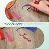 Clear Acrylic Bookmark with Tassel - Creative DIY Pattern, Erasable and Rewritable with Water-Based Pen