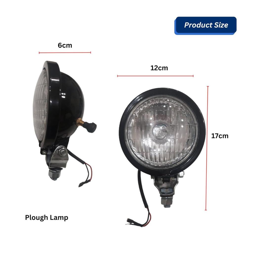 Runde 12V LED Traktor Arbeitsleuchte – Pfluglampe Scheinwerferbaugruppe für LKW, SUV, ATV, UTV, 4x4 & Case Traktoren | Hochleistungs-Arbeits-/Fahrlicht