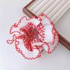 Lace Scrunchies for Women Double Layer Large Elastic Hairbands French Hair Scrunchy Bobbles Soft Hair Accessories