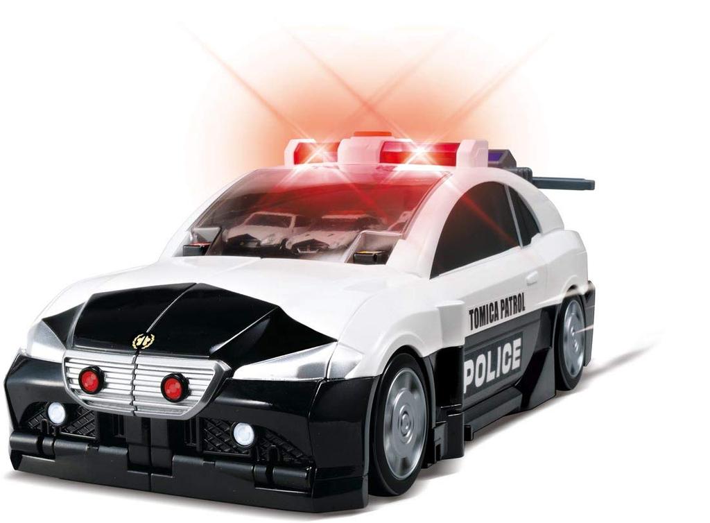 TAKARA TOMY Promění se v hračku do auta Big Patrol Mini pro chlapce a dívky od 3 let Splňuje bezpečnostní normy pro hračky Certifikace ST Mark TOMICA "Tomica