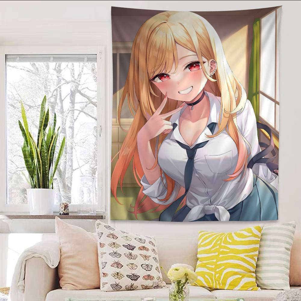 Marin Kitagawa Anime Colorful Tapestry Wall Hanging Home Decoration hippie bohemian decoration divination Wall Art Decor