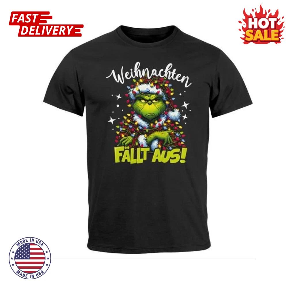 SALE Mens Christmas Fall Out Inspired T shirt Xmas Shirt Grinch Christmas Outfit S