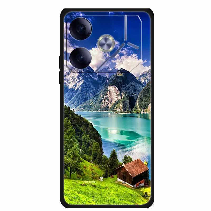 Phone Case For Tecno Pova 6 Back Cover Case Shockproof Black Silicone Soft Funda For Tecno Pova 6 Case Pova6 6.78" Capas Coque