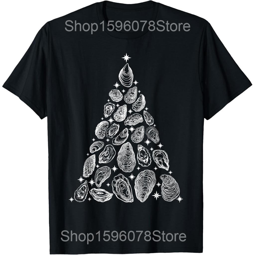 Oyster Club Oysters Summer Holiday Vintage T Shirts Men Cotton Humor Streetwear Tee Shirt Short Sleeve Unisex Loose Clothing
