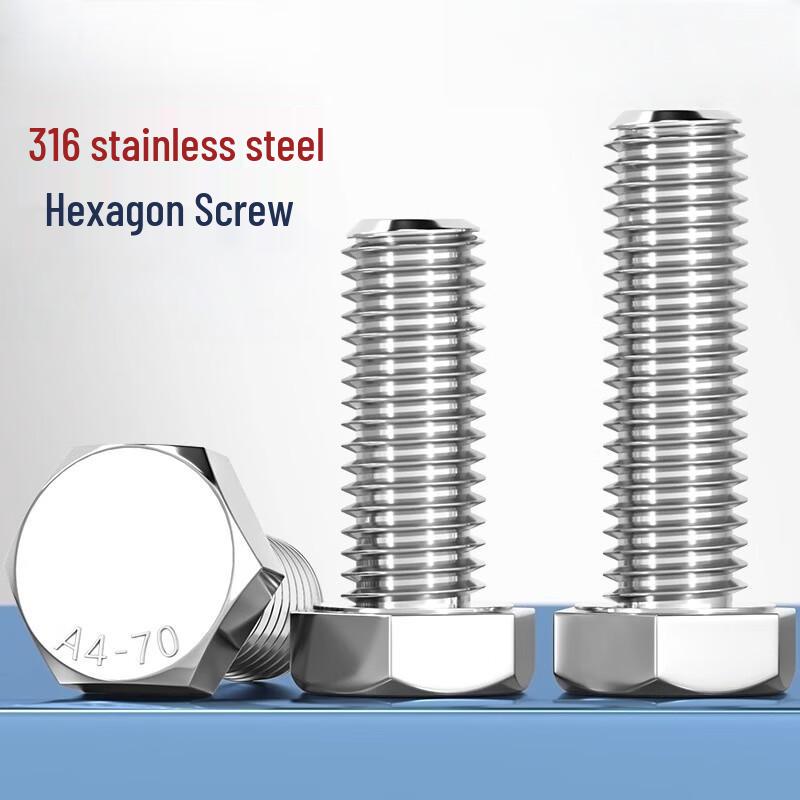 Langsaizepo 316 Stainless Steel Hex Bolts