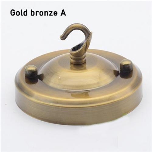 Vintage Ceiling Plate Iron Black/white/gold/ DIY Pendant Lamp Decoration Retro Ceiling Holder For Light Fitting Lamp Base