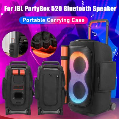 Draagbare Luidsprekers Stofhoes Voor JBL PARTYBOX 520 Bluetooth Luidspreker Draagtas Gewatteerde Beschermhoes Dubbelzijdige Opbergtas