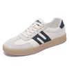 Fashion Men's Genuine Leather Casual Shoes Lace-Up Male Walking Sneakers Outdoor Sports Shoes for Men Comfortable Slip-Resistant Flats