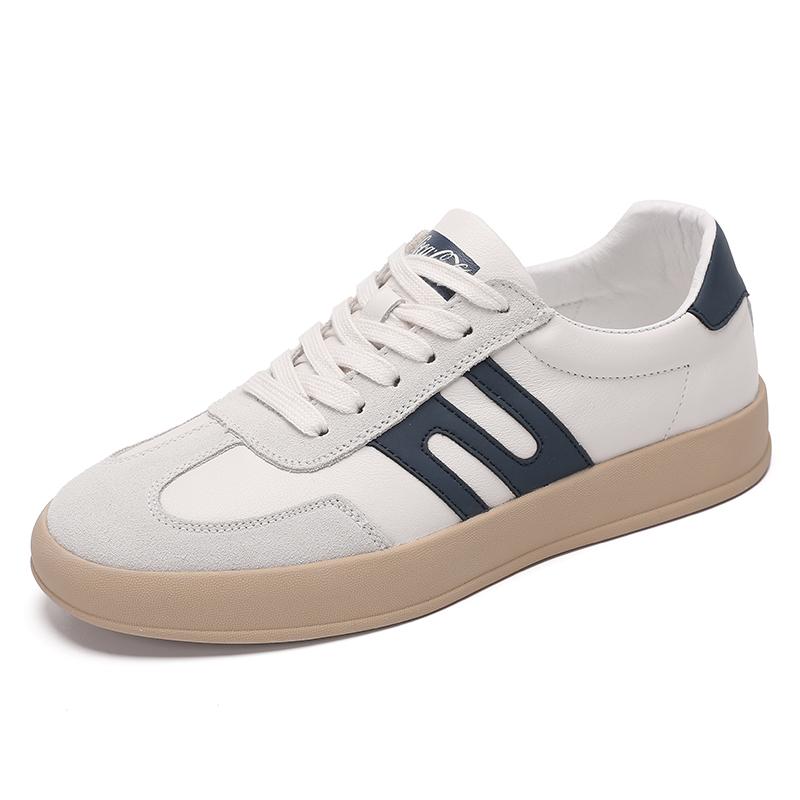 

Fashion Men s Genuine Leather Casual Shoes Lace-Up Male Walking Sneakers Outdoor Sports Shoes for Men Comfortable Slip-Resistant Flats 44