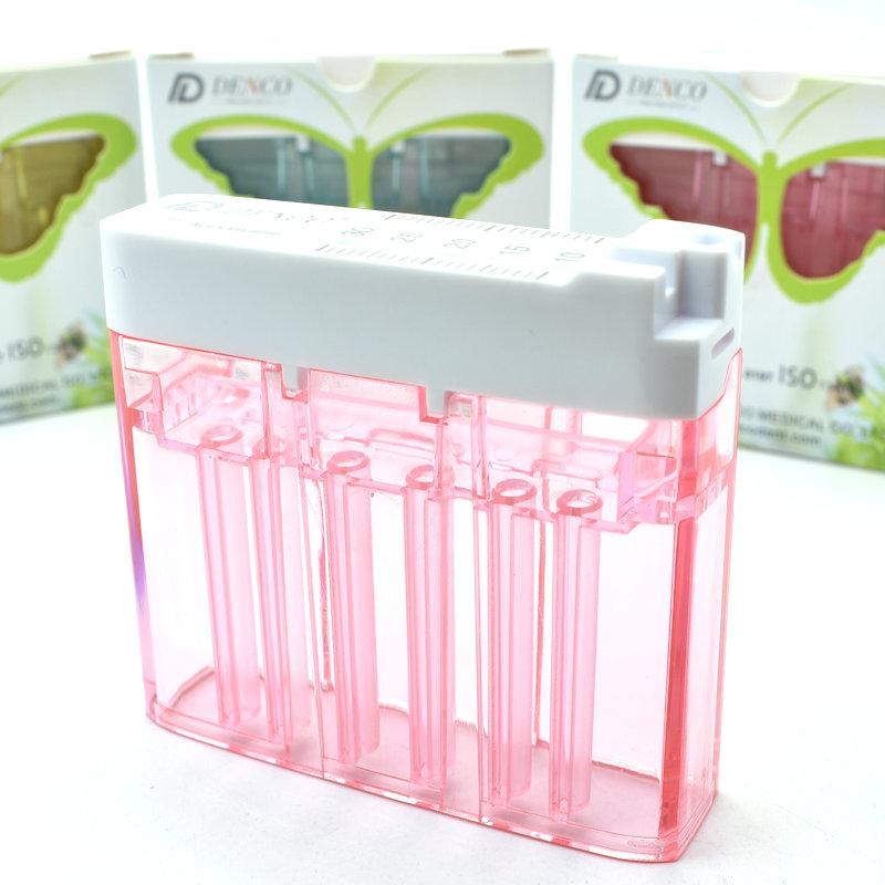 Dental Plastic Stand Dentist Ruler Instrument Autoclavable Products Equipment Mini Measuring Block Box