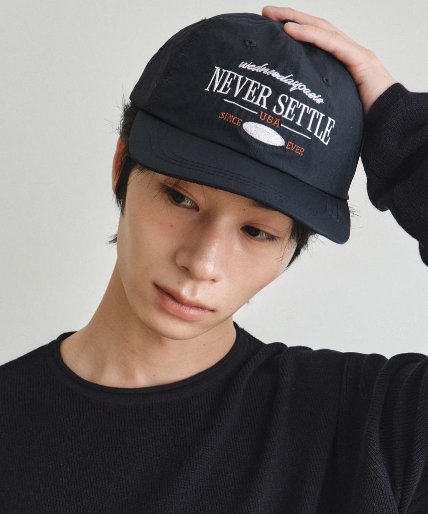 Wednesday Oasis Never Settle Nylon Ball Cap_Navy(W26Acc02)