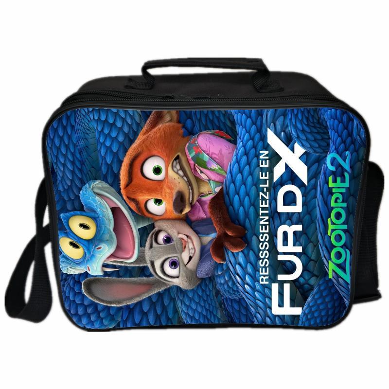 Zootopia Insulated Lunch Bag for Kids - Perfect for School & Outdoor Picnics