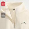 MINISO Men's Stand-Collar Fleece Half-Zip Pullover