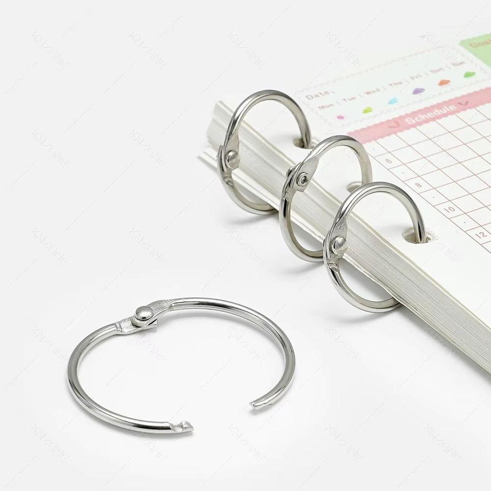 50/100Pcs Sturdy Loose Leaf Ring O Ring Paper Binder Ring Split Rings  Daily Organizing