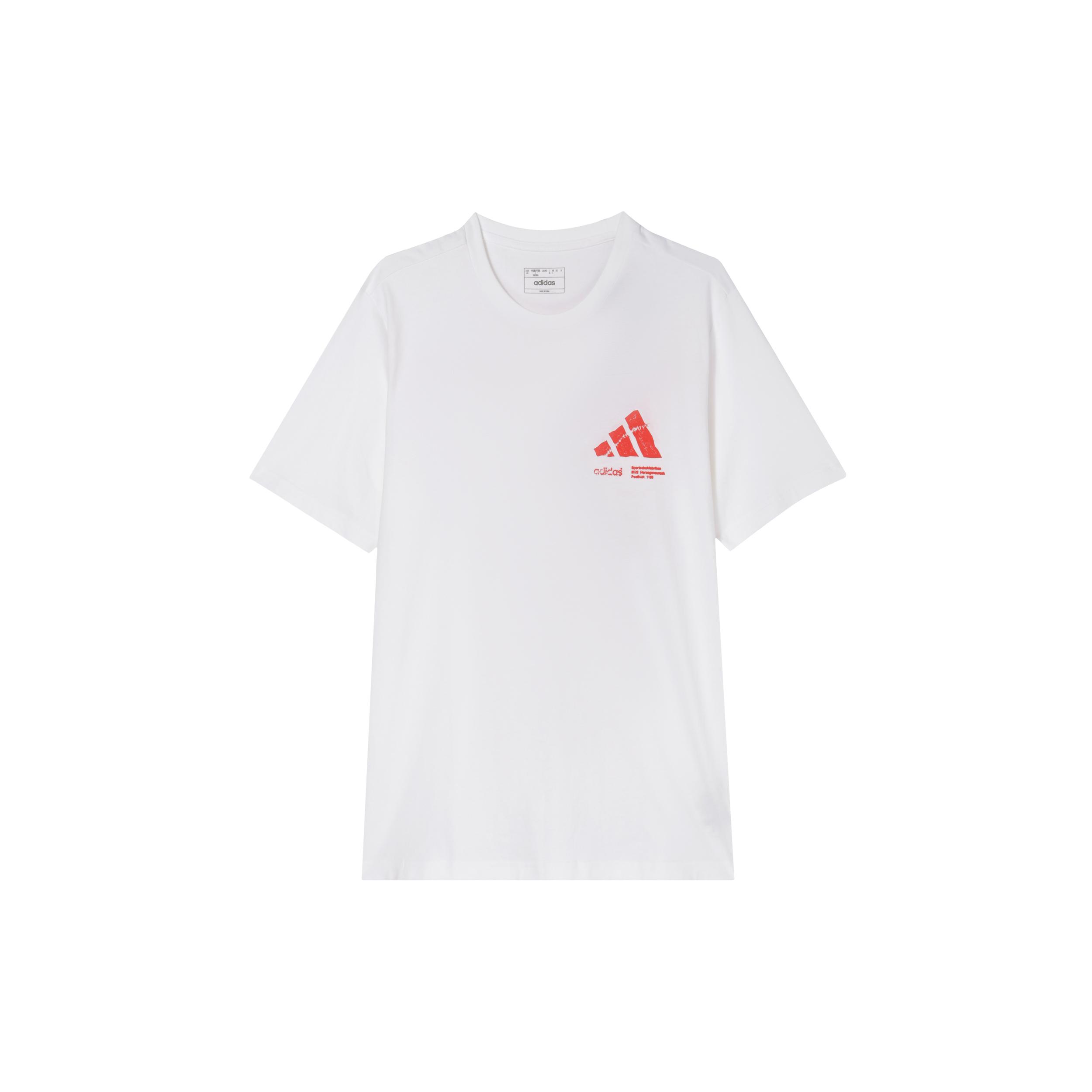 Adidas T Shirts Men s White Crew Neck Moderate IT1411- 2XL