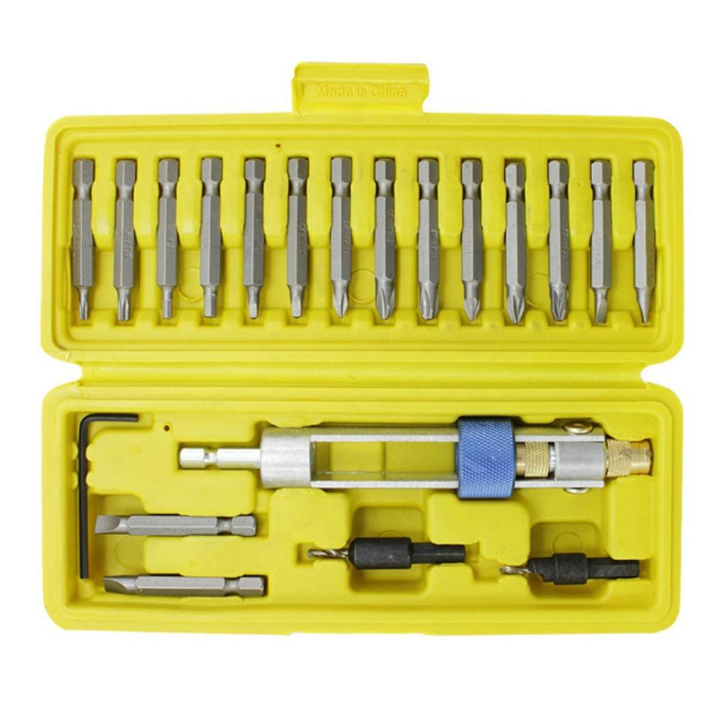 

Wrench Drill Driver Drill Bit Set with Storage Box Batch Head Combination Set Repair Tools Set Drill Bit Set