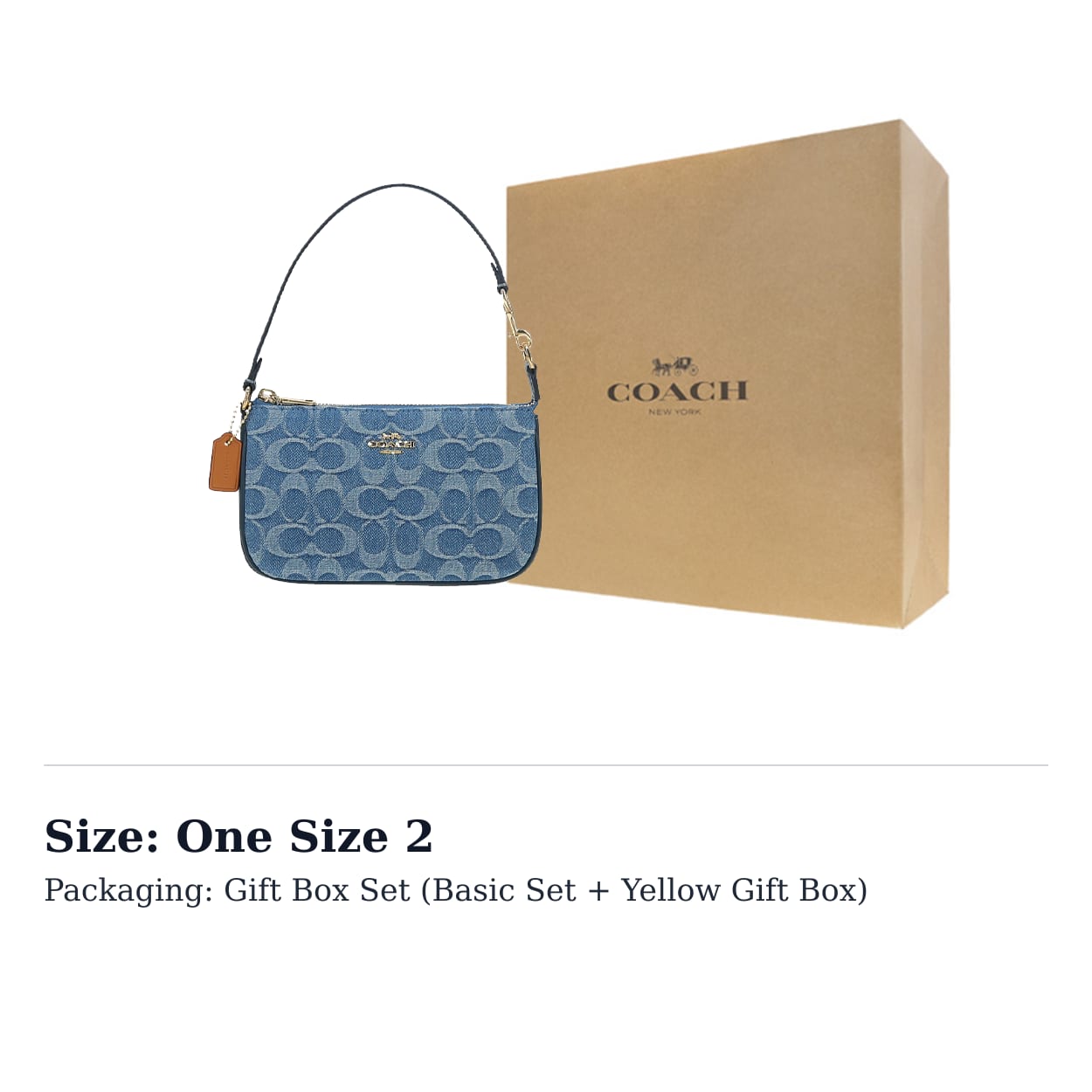 COACH Nolita Denim With Smooth Leather