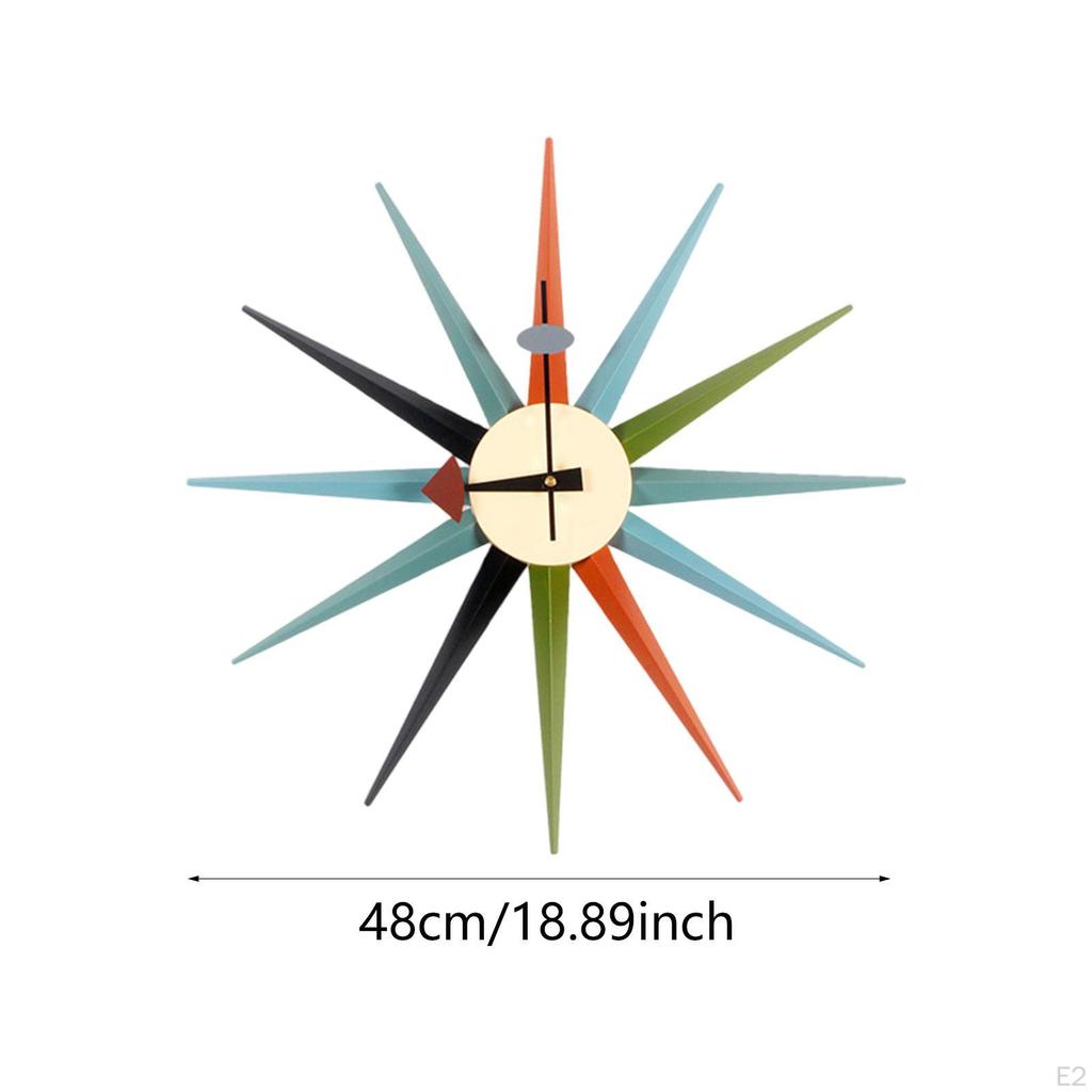 Clock, Decorative Housewarming Gift, Silent Ornament, Modern Wall Watch for Home, Office,