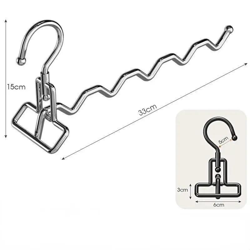 1 Pcs Household Convenience Stainless Steel Clothes Hanger Multifunctional Clothes Hanger Travel Hotel Drying Hanger Trips