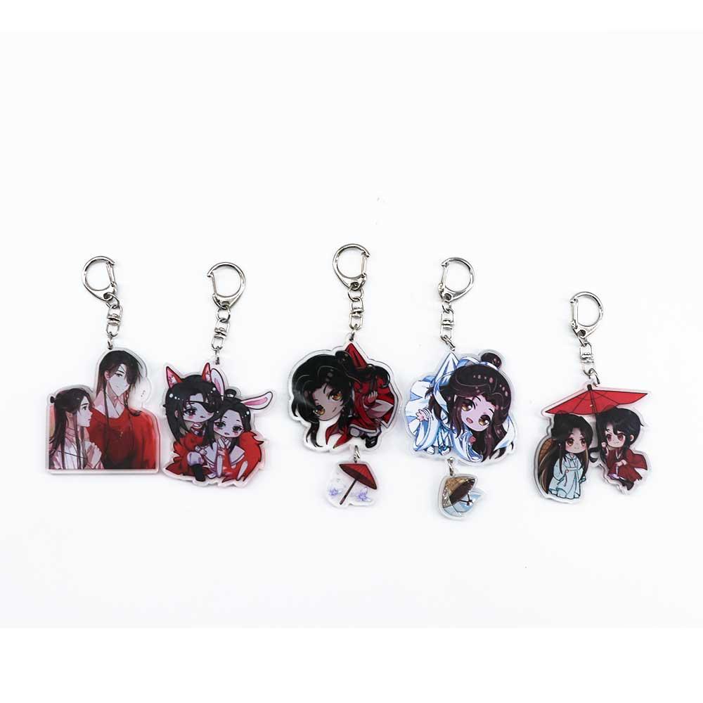 Xie Lian Key Ring Holder Bag Pendant Keychain Tian Guan Ci Fu Heaven Officials Blessing Key Rings
