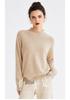 Women's 100% Cashmere Half-High Collar Sweater - Autumn/Winter Loose Knit Pullover