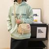 Canvas small bag women's new simple color girl shoulder bag casual women's crossbody mobile phone bag