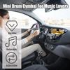 Car Crash Cymbal Air Vent, Mini Drum Cymbal For Music Lovers, Easy Clip-On Cymbal For All Types Of Vehicles (Gold)