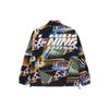 Li Ning Moto Series 22 Spring Summer Trendy Music Festival Letter Print Loose Sports Jacket Men Jacket Multicolor AJDS095-3