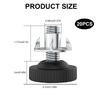 Adjustable 3/8" Furniture Leg Levelers with High Density Rubber Floor Protectors Adjustable Leg Levelers for Furnitures