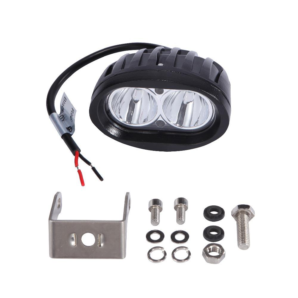 20W Motorcycle Bike Headlight Bright LED Driving Fog Spotlight Lamp White Yellow Car Accessories Automotive Work Lights