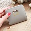 1PC Wallet Female Short for Coins New Cute Candy Bow Women Small Leather Wallets Zipper Purses Girls Lady Purse Multi-colored