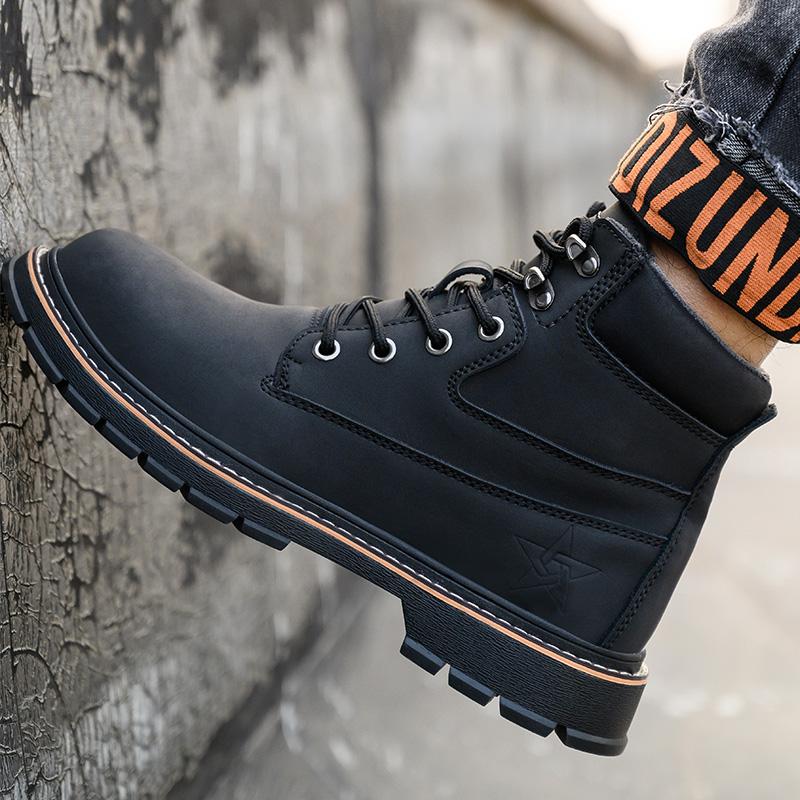 Customized Work Boots Steel Toe Mens Work Shoes Non- slip Puncture-Proof Security Shoes Safety Shoes