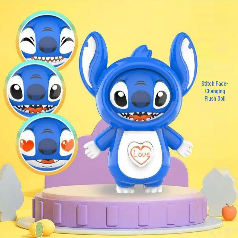 La Bu Face-Changing Doll Keychain: Trendy Cartoon Gift & Creative Decompression Toy Pendant