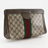 GUCCI Sherry line Clutch bag Pouch Gucci Parfum Novelty Brown GG plus/leather unisex Used