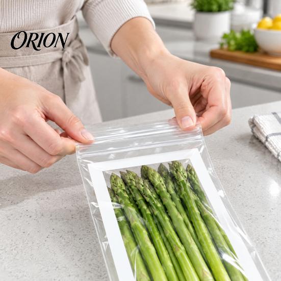 Large Capacity Food Bags Reusable Fresh-keeping Bags, Extra Long Sealable Storage Double Silicone for Meal Prep Layer Leakproof Seal Plastic