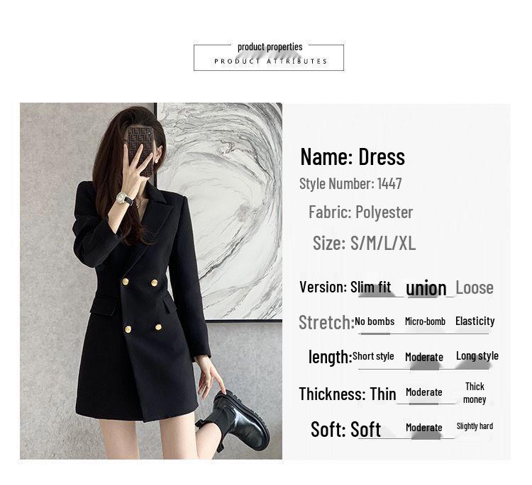 Korean-Style Women's Suit Jacket: 2025 Autumn/Winter Casual Elegant Design