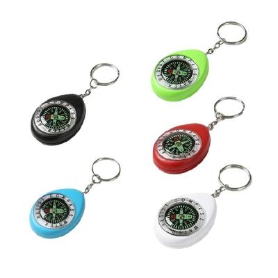 Porte-clés Mini Boussole Porte-clés Ornement Résistant aux chocs Imperméable Pendentif pour Sac à Dos pour Explorateurs et Amoureux de l'Outdoor