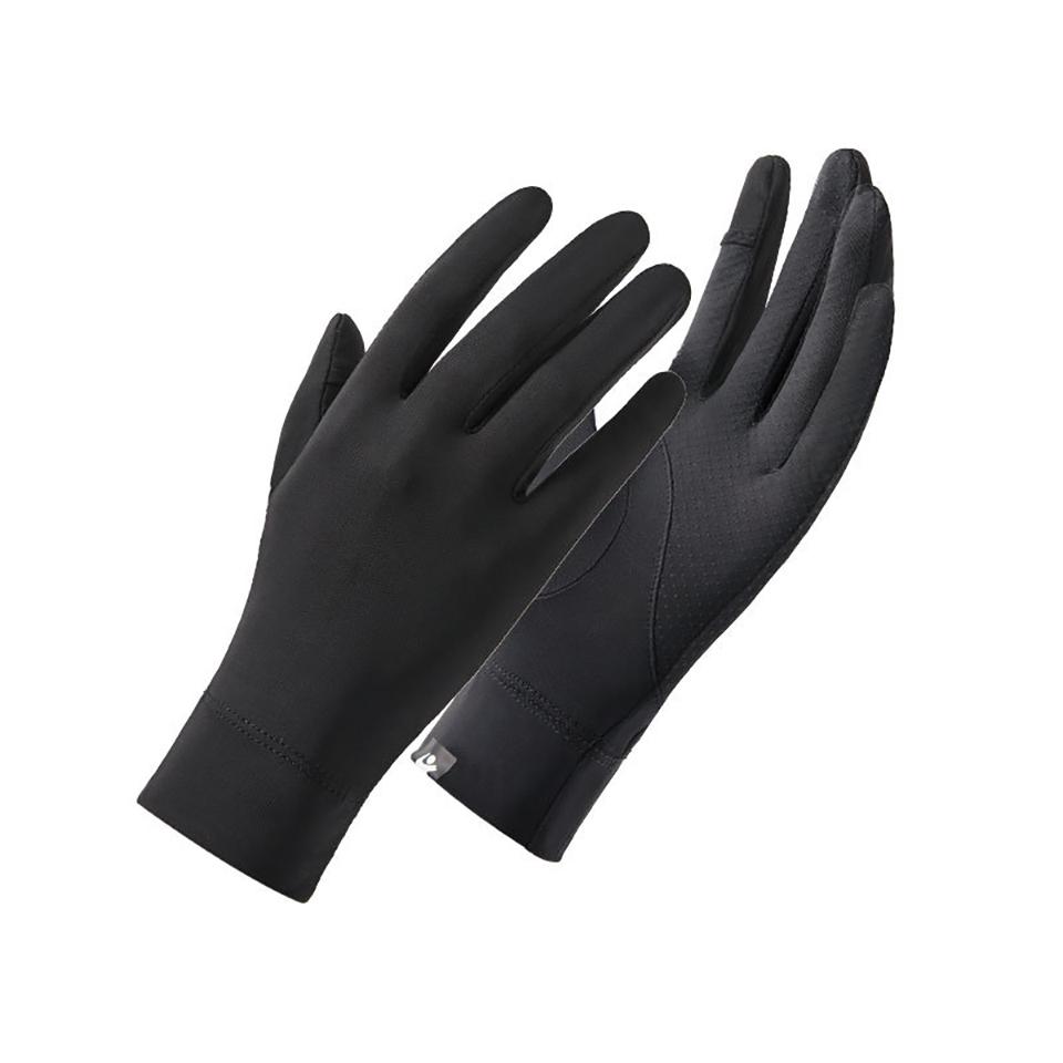 Loogdeel Upf50+ Sunscreen Breathable Fashion Driving Running Gloves Cold Ice Silk Bike Thin Silicone Anti-Uv Gloves Women Men