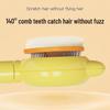 Pet Grooming Comb: Cat, Dog & Rabbit Shedding Comb with Steel Needles & Massage Feature.
