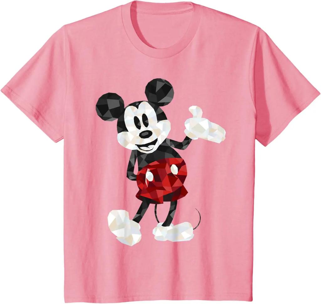 New Mickey Mouse Poly Mickey Portrait Fashion Casual T-Shirt S-4XL Four Seasons Unisex