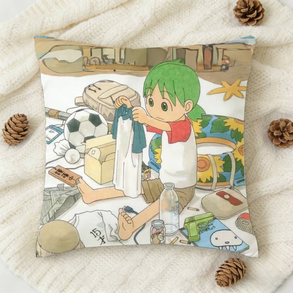 YYotsuba KKoiwai Doublesided Printed Square Decorative Cushion Cover for Sofa Living Room Home Decor