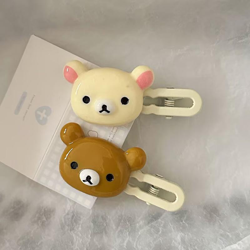 2Pcs Cute Cartoon Rabbit Hair Side Clip Bunny Bangs Edge Hairpins Girls Sweet Hair Styling Tools Decoration Tools Gifts