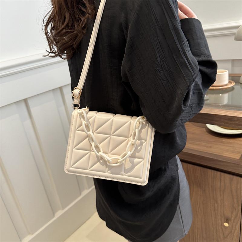 Elegant Simple Casual Crossbody Bag For Women 2024 Spring New Vintage Style