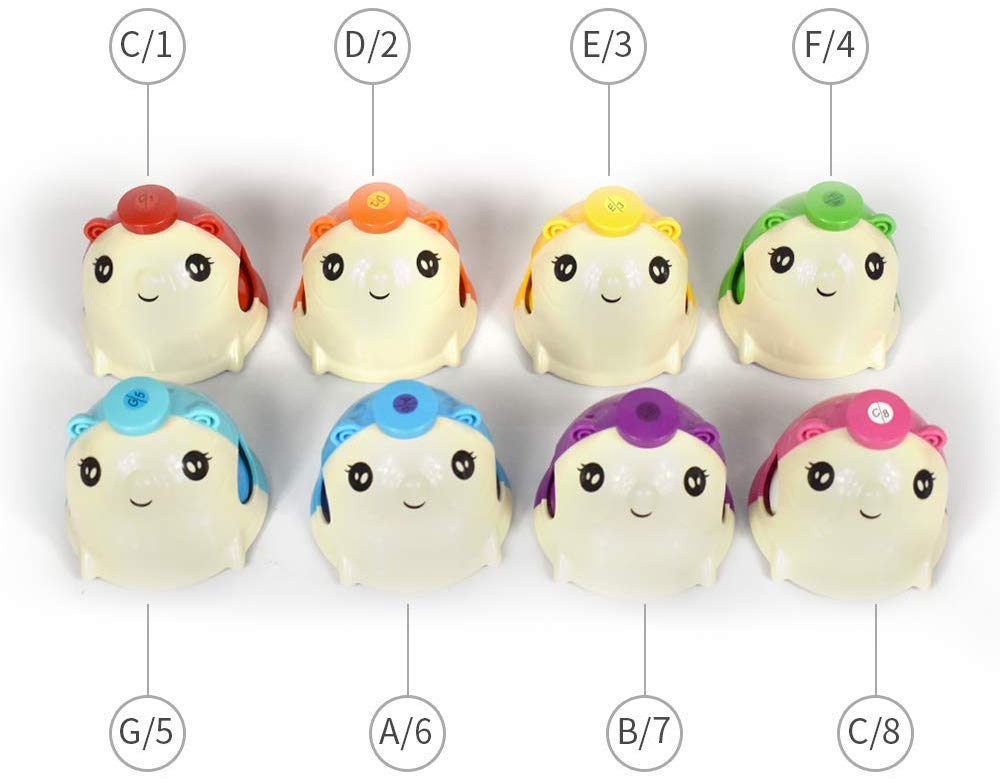 Ennbom Music Bells, Hand Bells, Mouth Bells, Gift, Music, Percussion Instrument, 8-Color Set, Colorful Gift, New Year's Gift