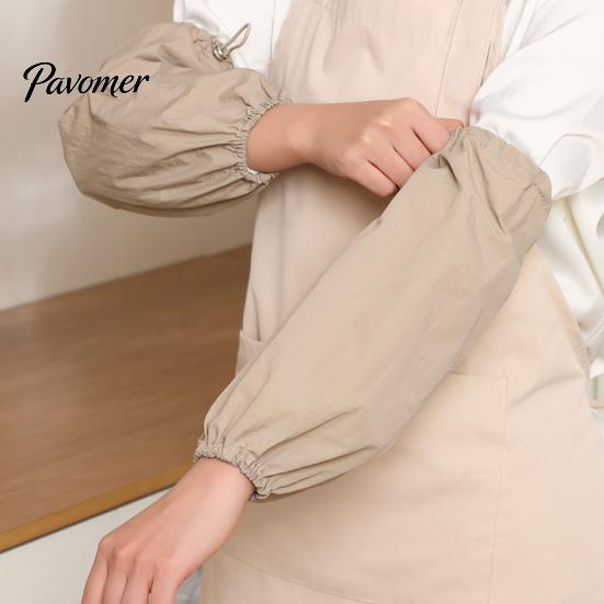 Reusable Sleeve Protectors for Cooking 2Pcs Waterproof Housework Sleeves, Kitchen Arm Elastic Cuff Oversleeves Water Resistant Sleeves Cleaning